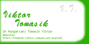 viktor tomasik business card